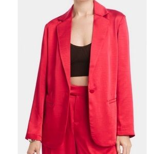 Target A New Day red satin blazer